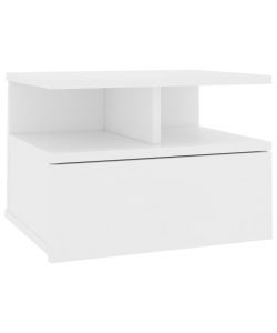 vidaXL Comodino Pensile Bianco 40x31x27 cm in Legno Multistrato - Design Elegante e Classico