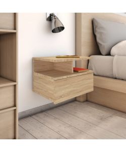 vidaXL Comodini Pensili 2 pz Rovere Sonoma 40x31x27 cm - Design Elegante