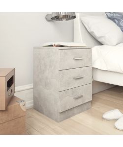vidaXL Comodini 2 pz Grigio Cemento 38x35x56 cm in Truciolato