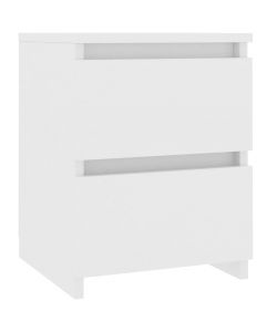 vidaXL Comodino Bianco 30x30x40 cm in Legno Ingegnerizzato - Elegante e Versatile