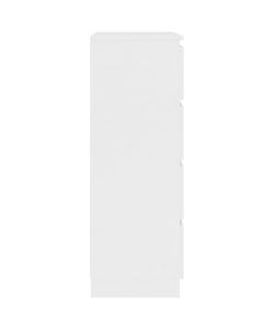 Credenza Bianca 60x35x98,5 cm in Legno Multistrato