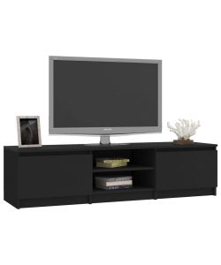 Mobile TV Nero 140x40x35,5 cm in Truciolato