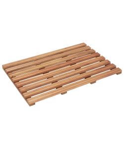 Pedane da Bagno 2 pz in Legno Massello d'Acacia 56x37 cm