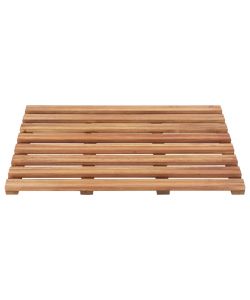 Pedane da Bagno 2 pz in Legno Massello d'Acacia 56x37 cm