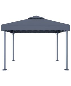 Gazebo 300x300 cm Antracite Alluminio
