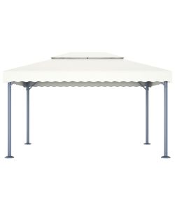 Gazebo 400x300 cm Crema Alluminio