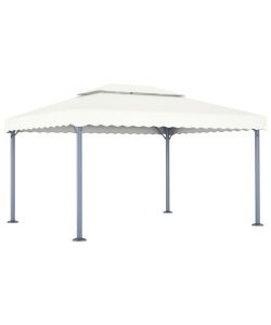 Gazebo 400x300 cm Crema Alluminio