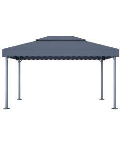 Gazebo 400x300 cm Antracite Alluminio