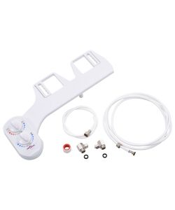 Bidet Accessorio per WC Acqua Calda e Fredda a Ugello Singolo