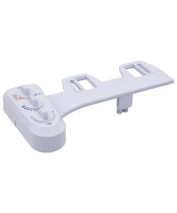 Bidet Accessorio per WC a Doppio Ugello Acqua Calda e Fredda