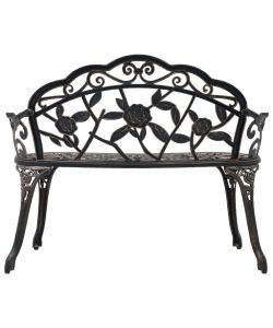 Panca da Bistrot 100 cm Bronzo in Alluminio Pressofuso