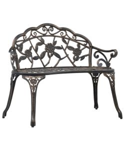 Panca da Bistrot 100 cm Bronzo in Alluminio Pressofuso