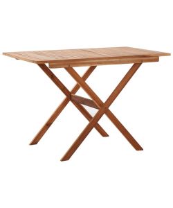 Tavolo da Giardino 110x67x74 cm in Legno Massello di Acacia