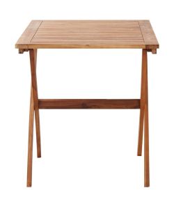 Tavolo da Giardino 110x67x74 cm in Legno Massello di Acacia