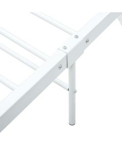 vidaXL Letto Matrimoniale Bianco in Metallo - 160x200 cm