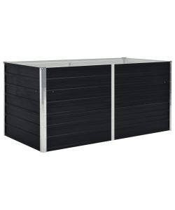 Letto di Coltura Rialzato 160x80x45cm Acciaio Zincato Antracite