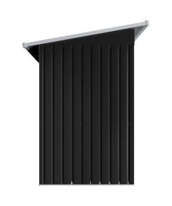 vidaXL Casetta da Giardino in Acciaio - Antracite - 190x124x181 cm