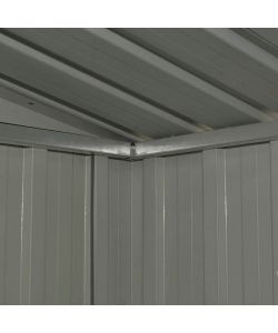 vidaXL Casetta da Giardino in Acciaio - Antracite - 190x124x181 cm