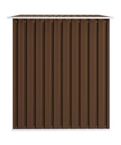 vidaXL Casetta da Giardino in Acciaio - Marrone - 257x205x178 cm