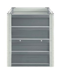 Letto Rialzato in Acciaio Zincato 240x40x45 cm Grigio