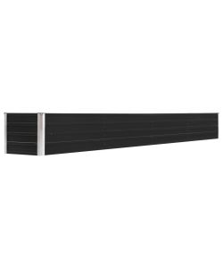 Letto Rialzato in Acciaio Zincato 320x40x45 cm Antracite