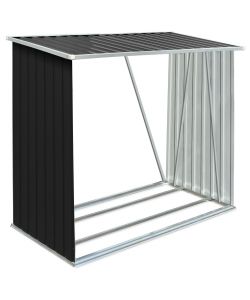 Capannone da Giardino in Acciaio Zincato 163x83x154cm Antracite