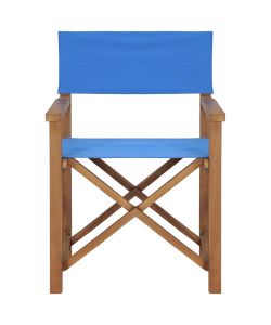 Sedia da Regista in Legno Massello di Teak Blu