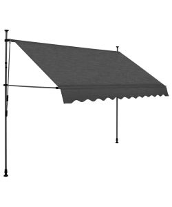 Tenda da Sole Retrattile Manuale con LED 300 cm Antracite