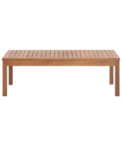 vidaXL Set Divani da Giardino in Acacia con Cuscini - Bianco