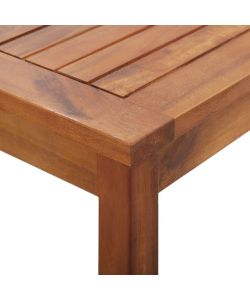 vidaXL Set Divani da Giardino in Acacia con Cuscini - Bianco