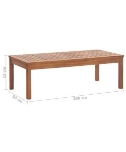 vidaXL Set Divani da Giardino in Acacia - Grigio