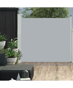 Tenda Laterale Retrattile per Patio 100x300 cm Grigio
