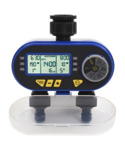 Timer per Irrigazione Automatico Digitale a Doppia Uscita