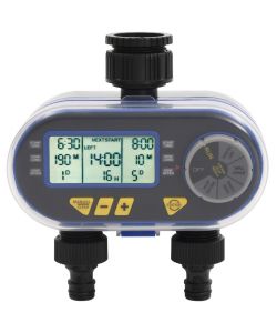 Timer per Irrigazione Automatico Digitale a Doppia Uscita