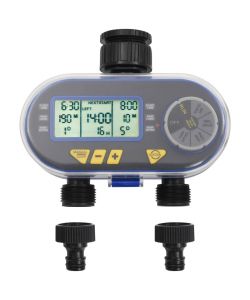 Timer per Irrigazione Automatico Digitale a Doppia Uscita
