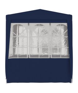 Gazebo Professionale con Pareti 2,5x2,5 m Blu 90 g/m