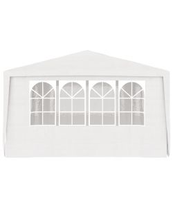 Gazebo Professionale con Pareti 4x6 m Bianco 90 g/mq