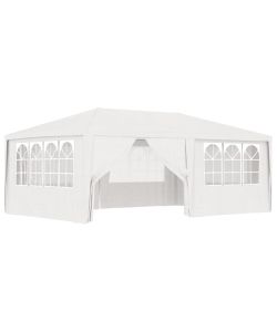Gazebo Professionale con Pareti 4x6 m Bianco 90 g/mq