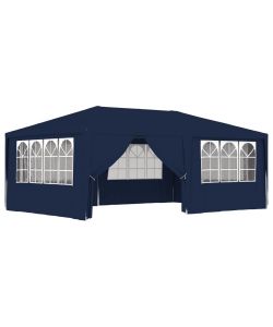 Gazebo Professionale con Pareti 4x6 m Blu 90 g/m