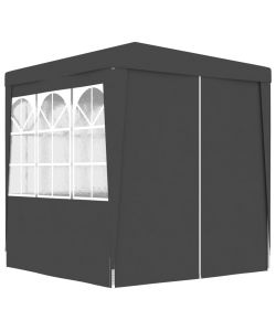 Gazebo Professionale con Pareti 2x2 m Antracite 90 g/m