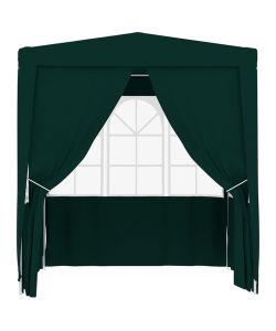 Gazebo Professionale con Pareti 2,5x2,5 m Verde 90 g/m