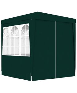 Gazebo Professionale con Pareti 2,5x2,5 m Verde 90 g/m