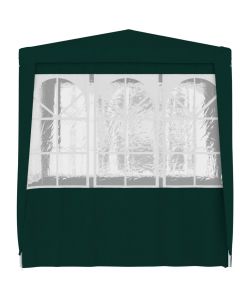 Gazebo Professionale con Pareti 2,5x2,5 m Verde 90 g/m