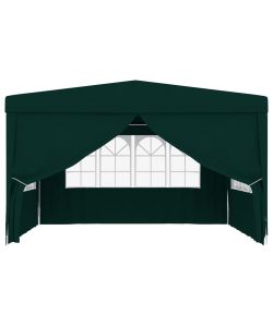 vidaXL Gazebo Professionale con Pareti - Verde - 4x4 m