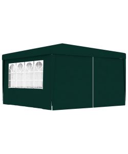 vidaXL Gazebo Professionale con Pareti - Verde - 4x4 m