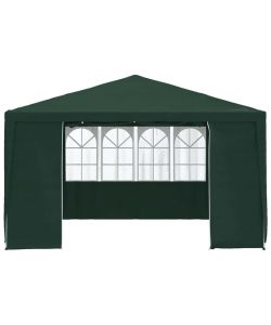 vidaXL Gazebo Professionale con Pareti - Verde - 4x4 m