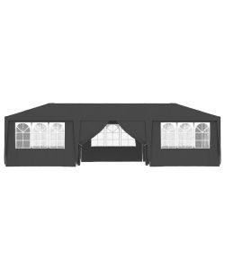 Gazebo Professionale con Pareti 4x9 m Antracite 90 g/m
