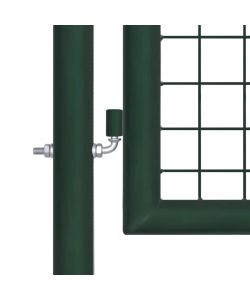 Cancello per Recinzione in Acciaio 100x150 cm Verde