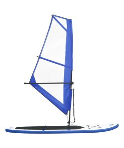 Set Tavola Gonfiabile da SUP con Vela Blu e Bianco