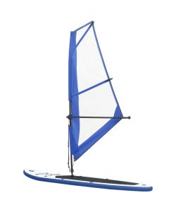 Set Tavola Gonfiabile da SUP con Vela Blu e Bianco